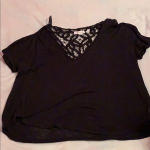 Black lace top